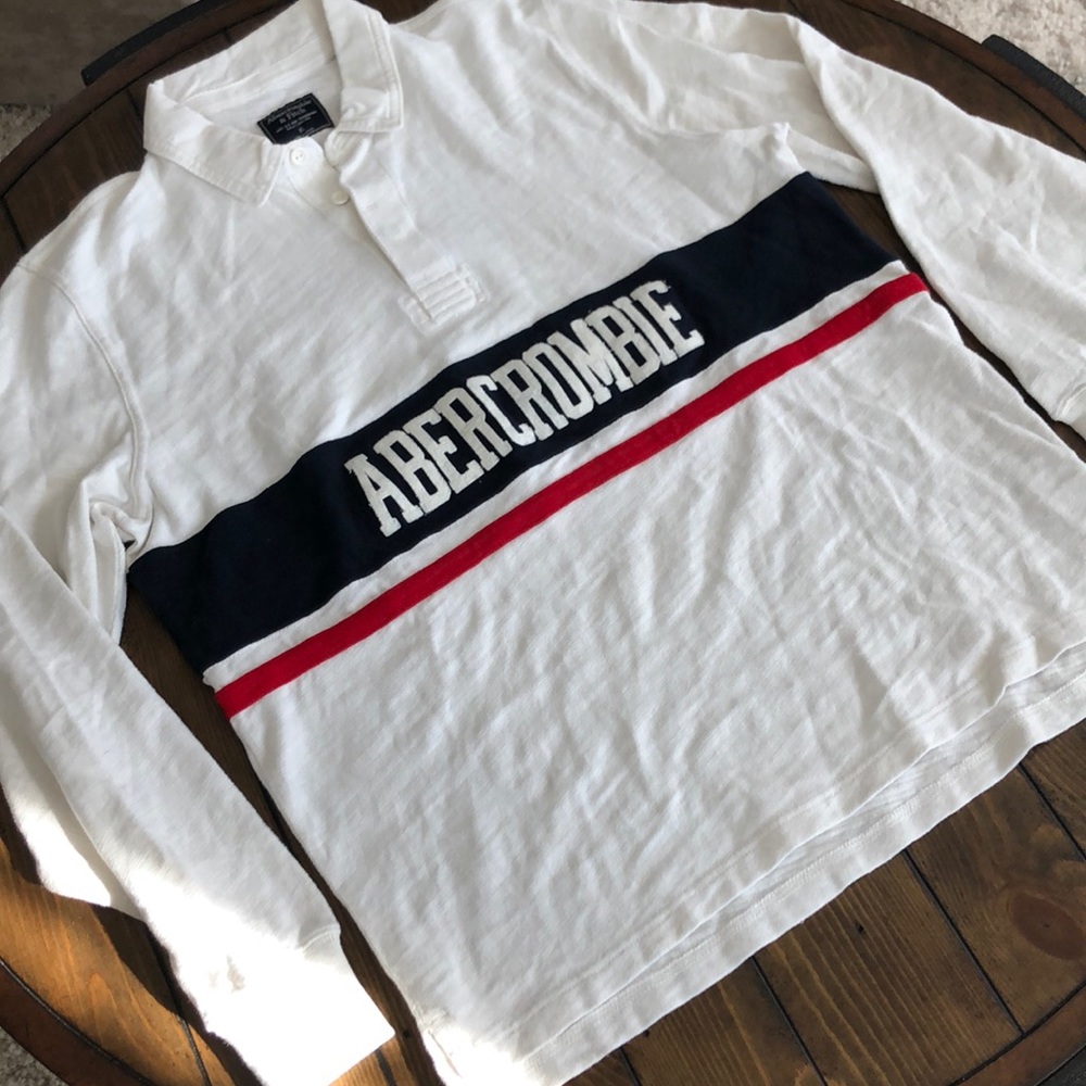 Anf Men’s long sleeve polo